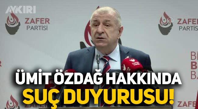 İçişleri ve Göç İdaresi'nden Ümit Özdağ hakkında suç duyurusu!